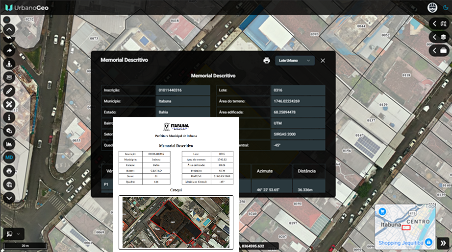 Gere plantas quadras setores bairros e memoriais descritivos com precisão técnica []